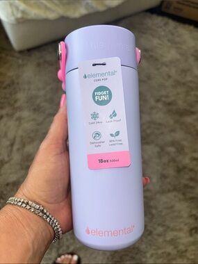 NEW Elemental Core Insulated Purple Tie Dye 18 oz Water Bottle